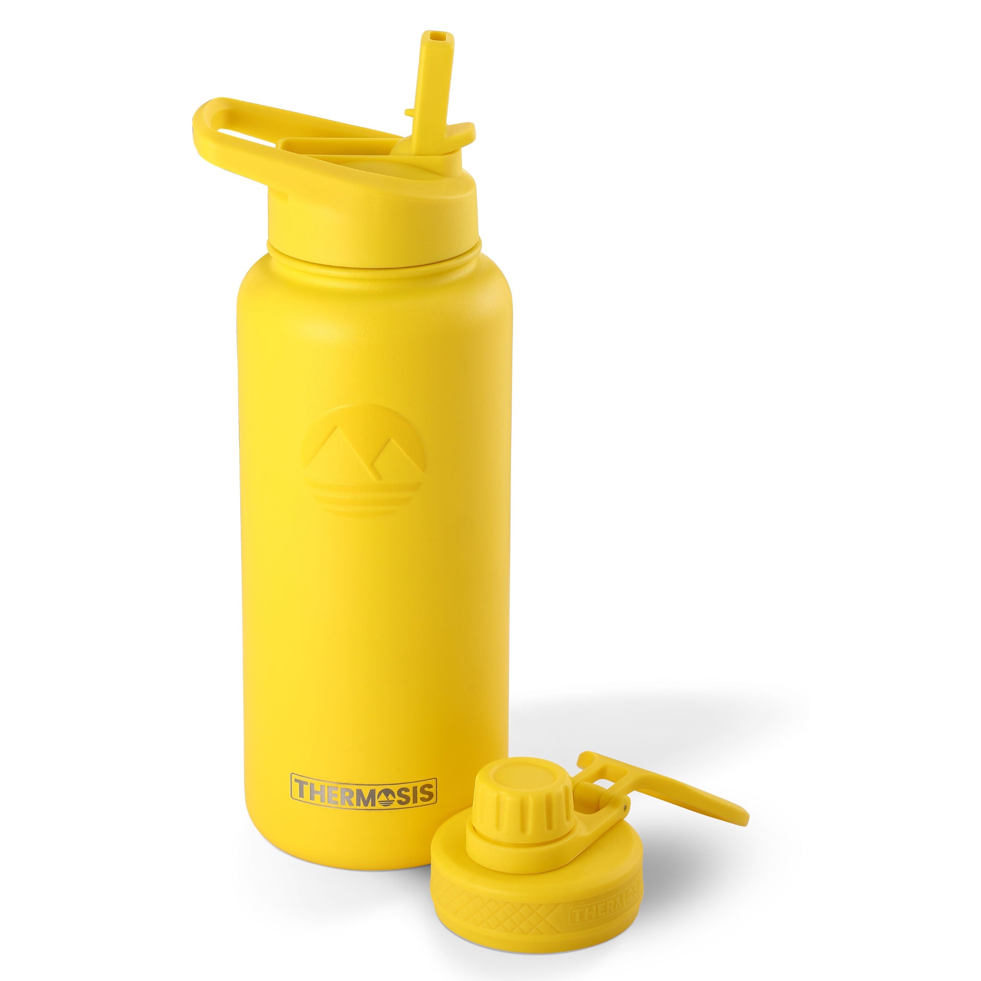 32oz Yellow Insulated Steel Water Bottle