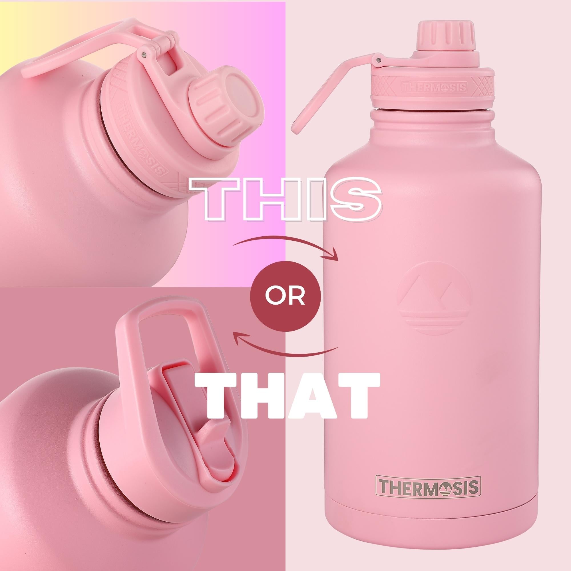 THERMOS JNX-501DS Stainless Steel Bottle for Milk Formulation, Pink Wh –  Iniumall