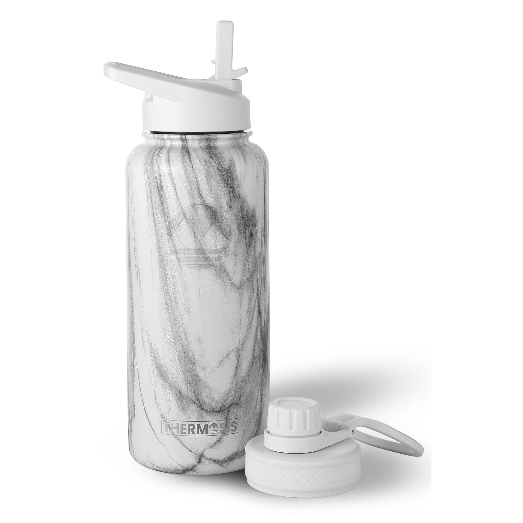Insulated (32oz) Stainless Steel Water Bottle - Carrara Marble