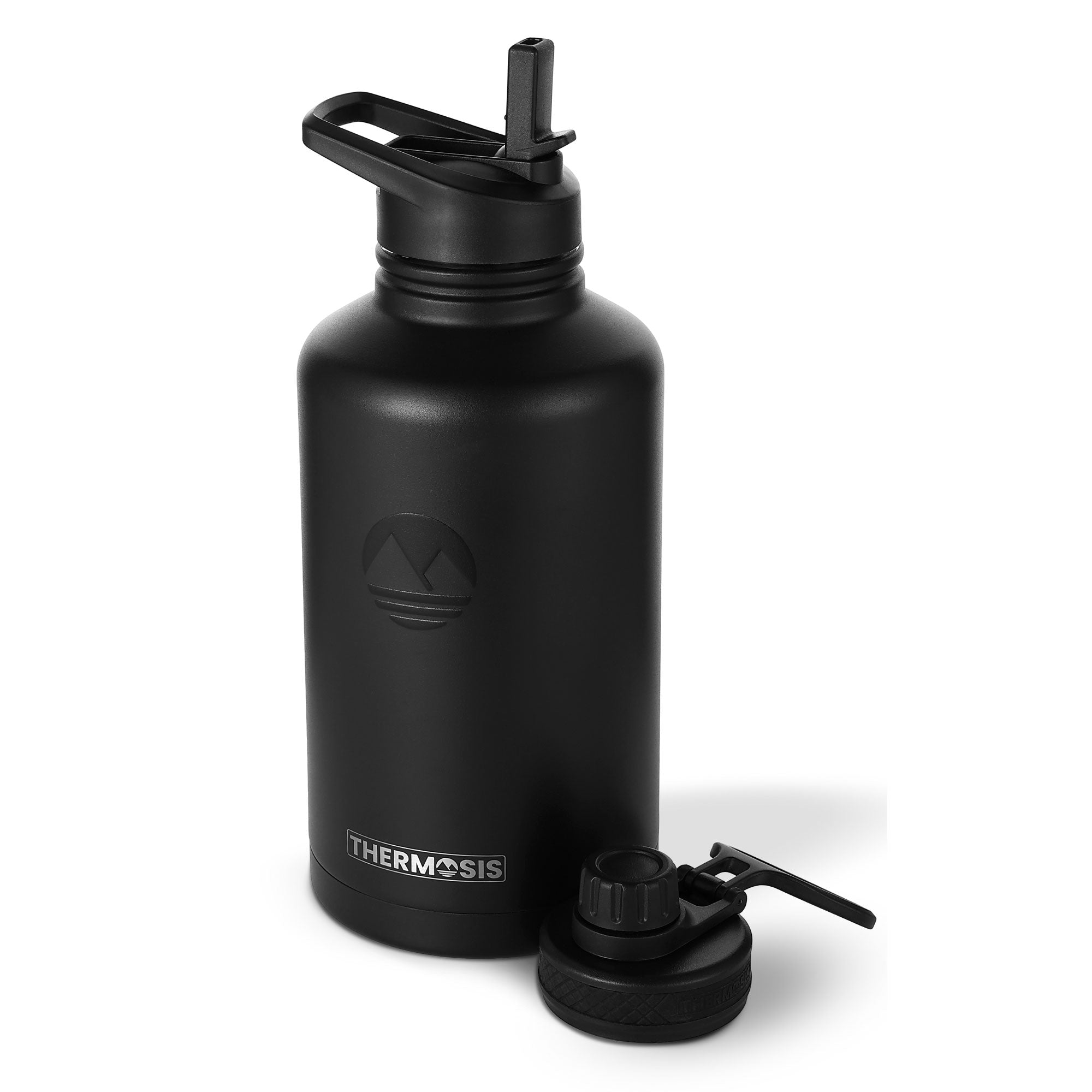 Insulated (64oz) Stainless Steel Water Bottle - Black