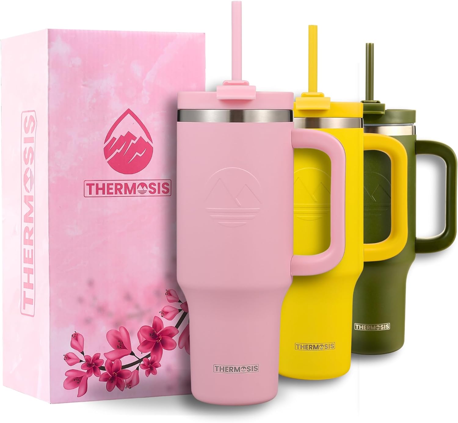 Insulated (40 Oz) Stainless Steel Tumbler - Pink